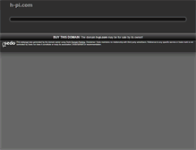 Tablet Screenshot of h-pi.com